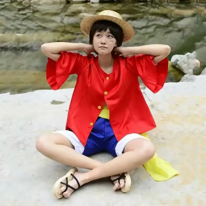 Anime Cosplay Luffy - Disfraz de Cosplay Completo de Anime