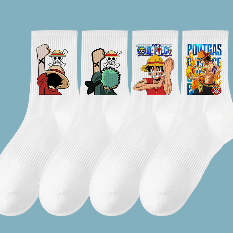 Anime Cosplay Luffy - Calcetines largos deportivos de Anime One