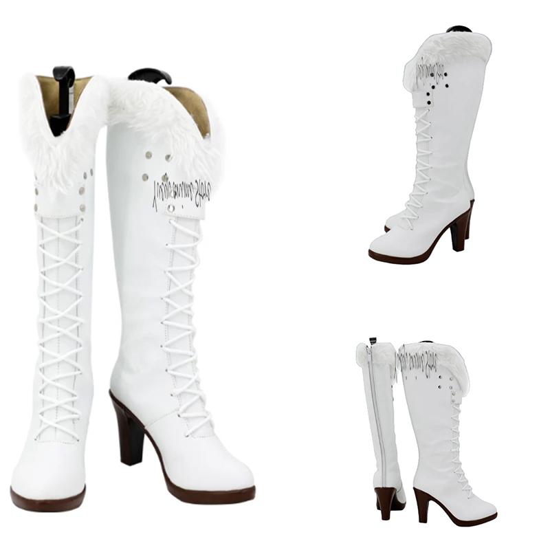 Anime Cosplay Nico Robin - Botas largas blancas de Nico Robin