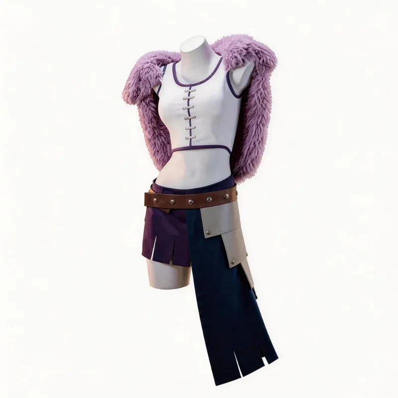 Anime Cosplay Nico Robin - Disfraz de Nico Robin, conjunto morado,