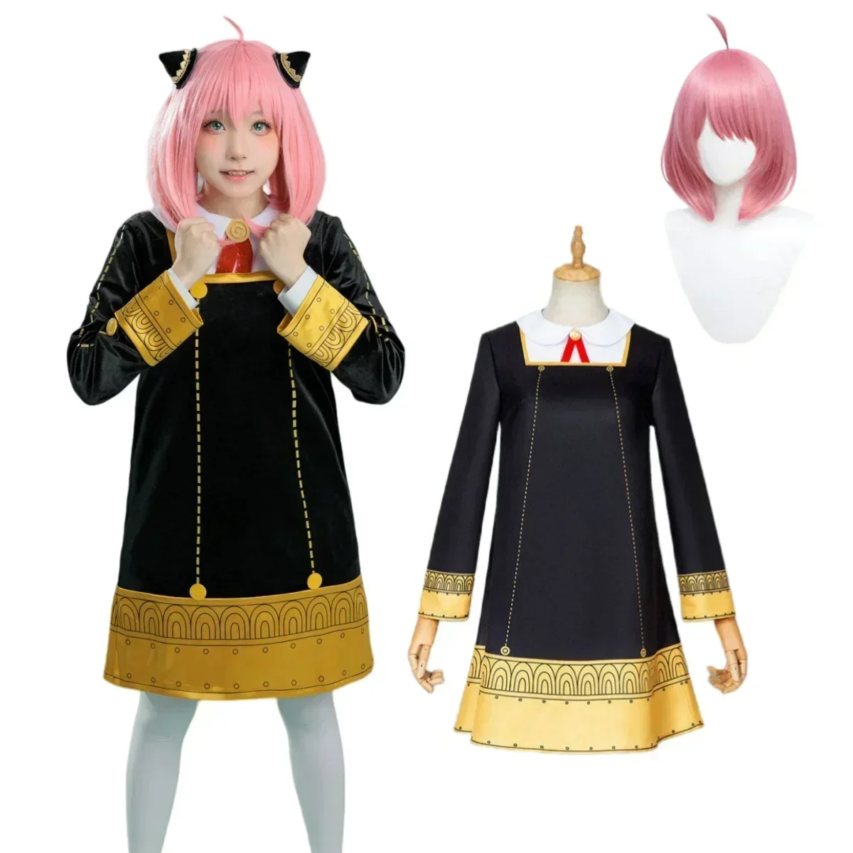 Anime Cosplay Anya - Disfraz de Cosplay de Anya Forger