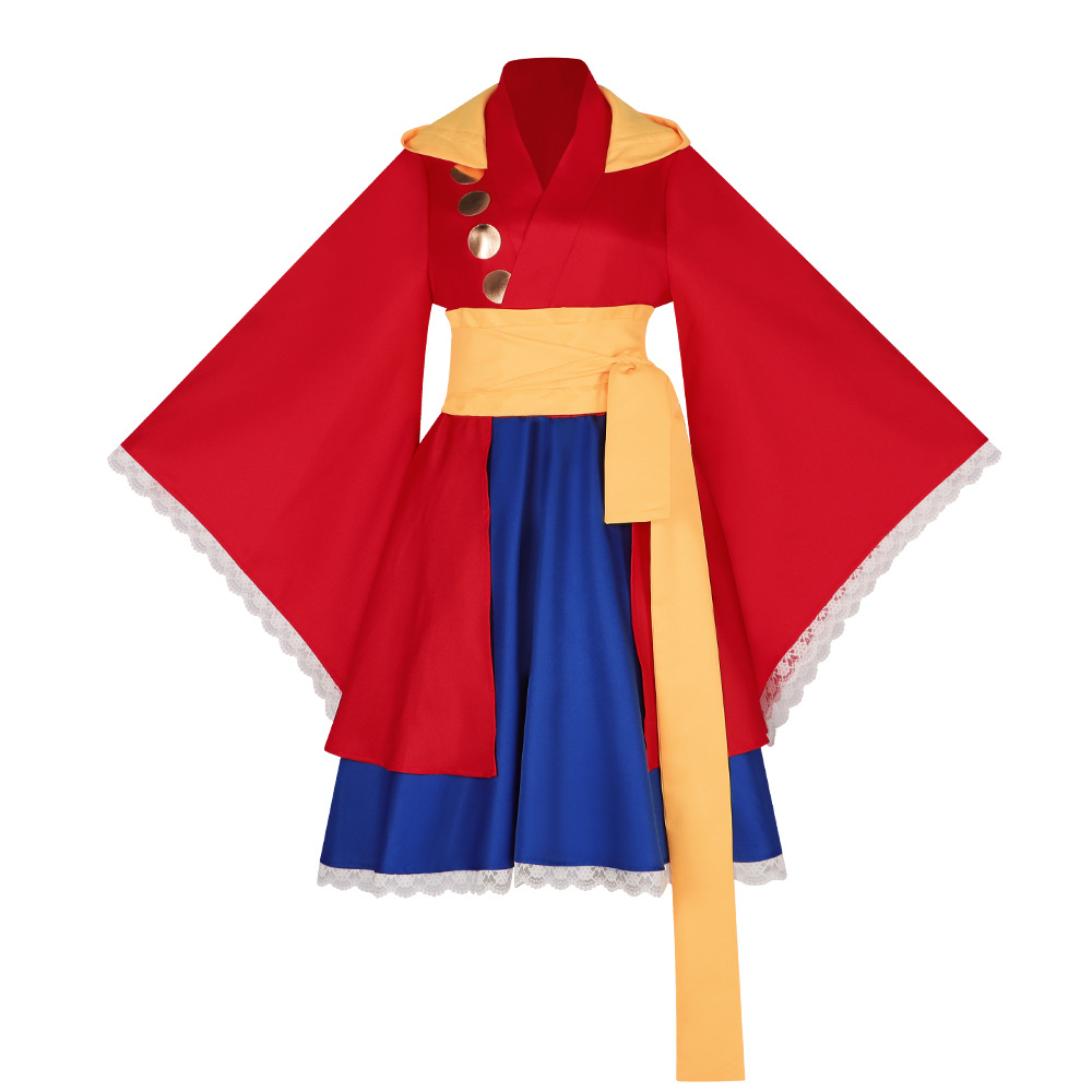 Anime Cosplay Luffy - Disfraz de Cosplay de Luffy Lolita,
