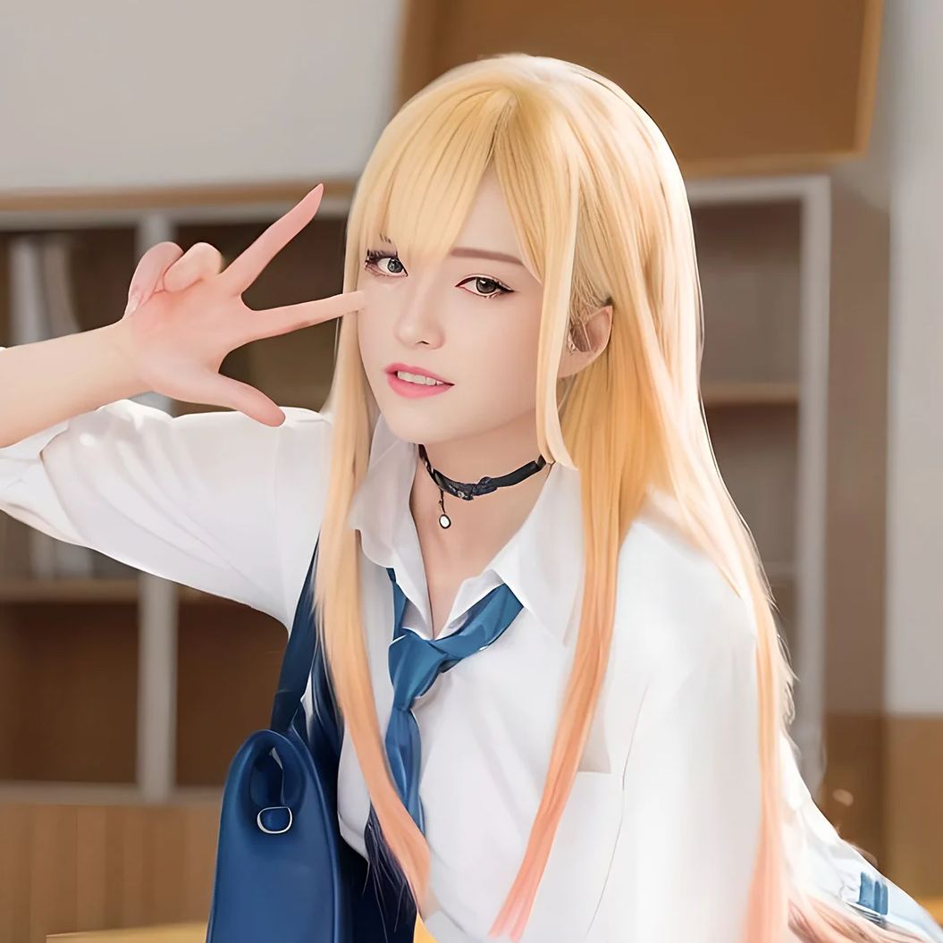Anime Cosplay Orange Hair - Peluca de Cosplay de Anime My