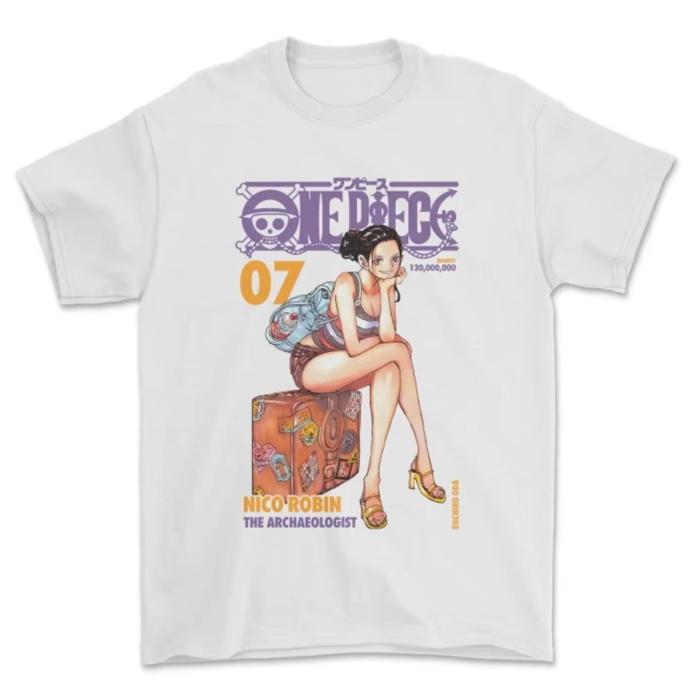 Anime Cosplay Nico Robin - Camiseta Unisex BANDAI One Piece Nico