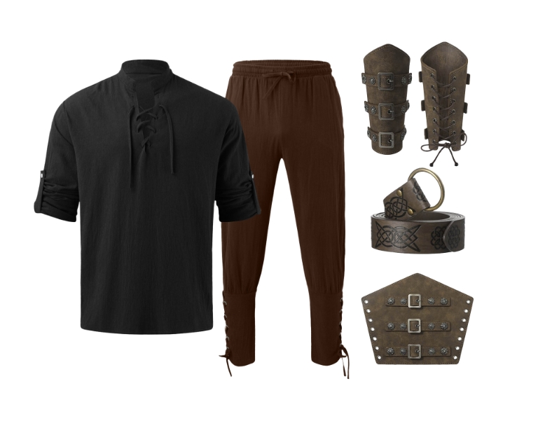 Anime Cosplay Of - Conjunto de 4 piezas de disfraz