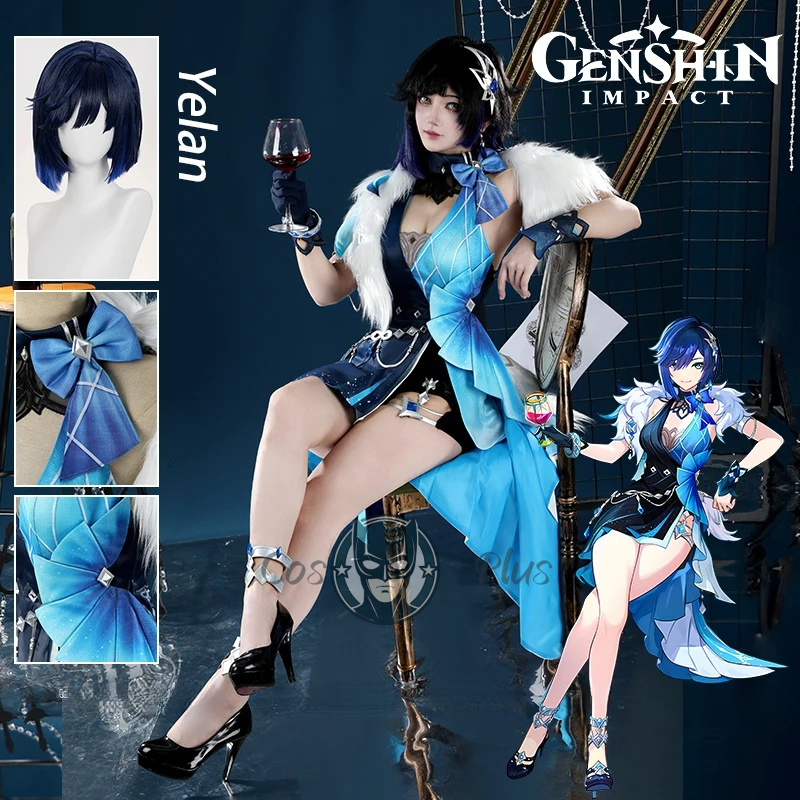Anime Cosplay Dress For Women - Genshin-Disfraz de Yelan de impacto para