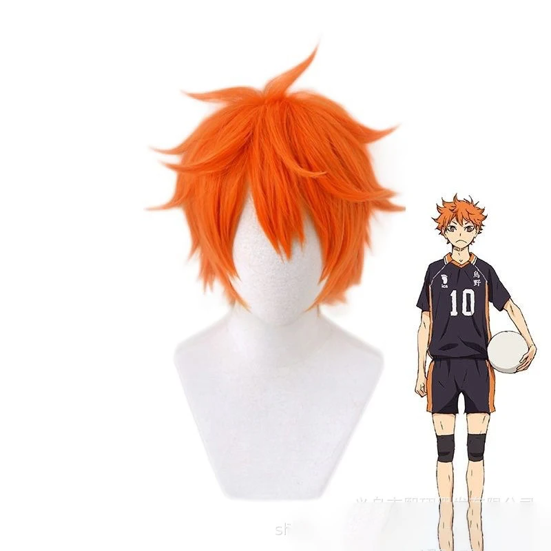 Anime Cosplay Orange Hair - Anime Haikyu!! Peluca de Cosplay de