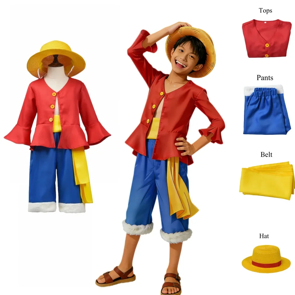 Disfraz de Cosplay Completo de - Anime Cosplay Luffy reseña y precio