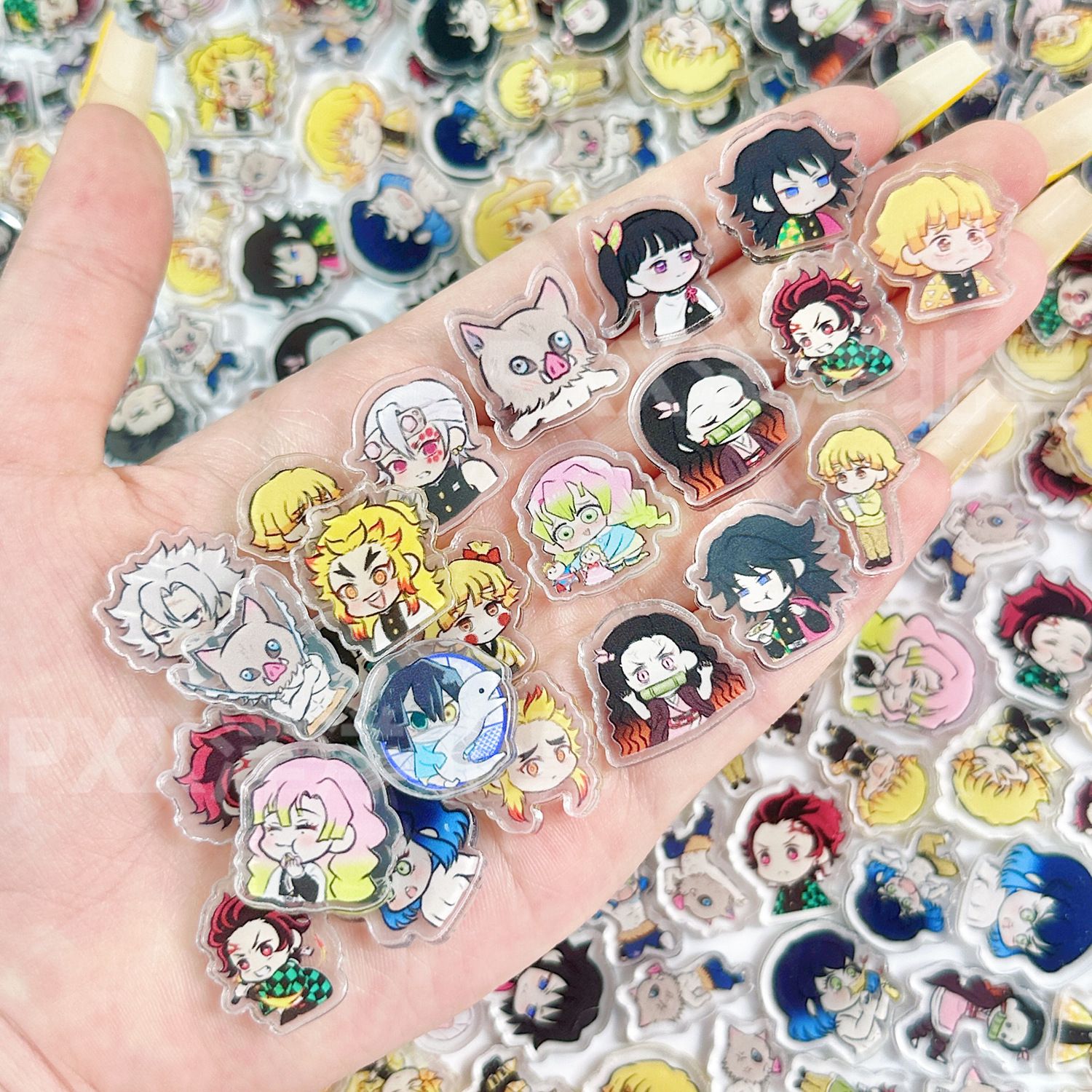 50/100 Piezas de Láminas Acríl - Anime Cosplay Diy reseña y precio