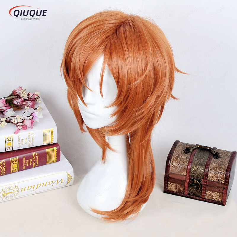 Chuya Nakahara Chuuya peluca c - Anime Cosplay Orange Hair reseña y precio