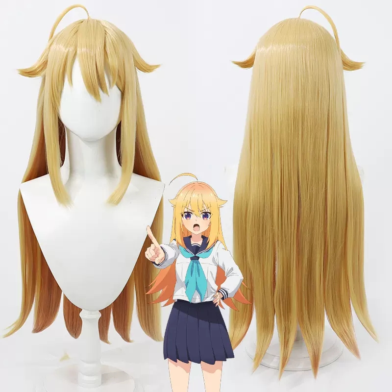 Yuri Shikanoko Nokonoko Shitan - Anime Cosplay Orange Hair reseña y precio