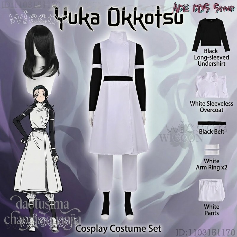 Disfraz de JJK Yuka Okkozsusu  - Cosplay Anime Jjk reseña y precio