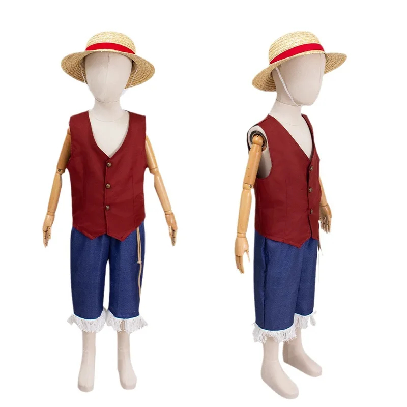 ▶ ❤ Disfraz de Cosplay de Luff - Anime Cosplay Luffy reseña y precio