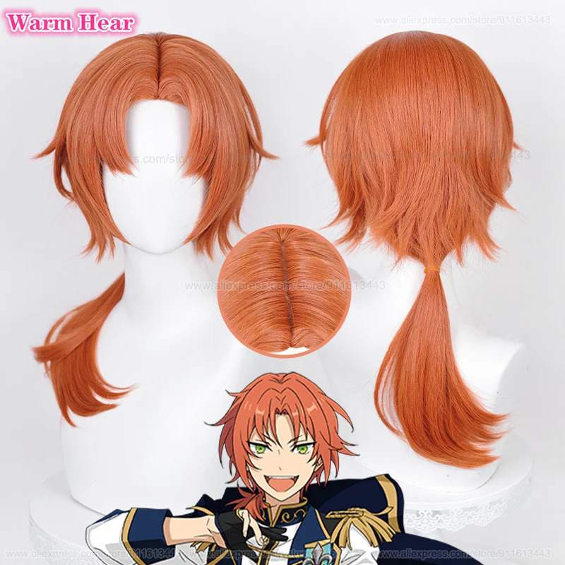 Anime ES Ensemble Star Tsukina - Anime Cosplay Orange Hair reseña y precio