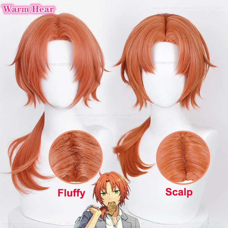 Anime ES Ensemble Star Tsukina - Anime Cosplay Orange Hair reseña y precio