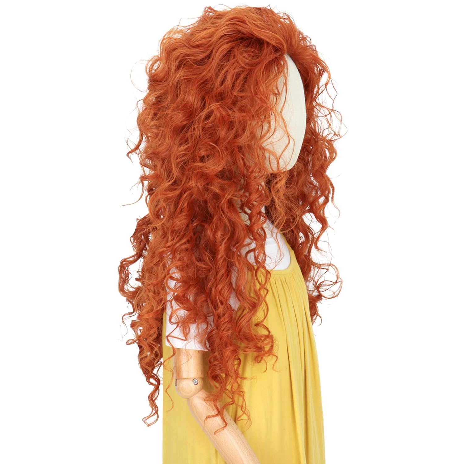Peluca Larga Rizada Naranja pa - Anime Cosplay Orange Hair reseña y precio