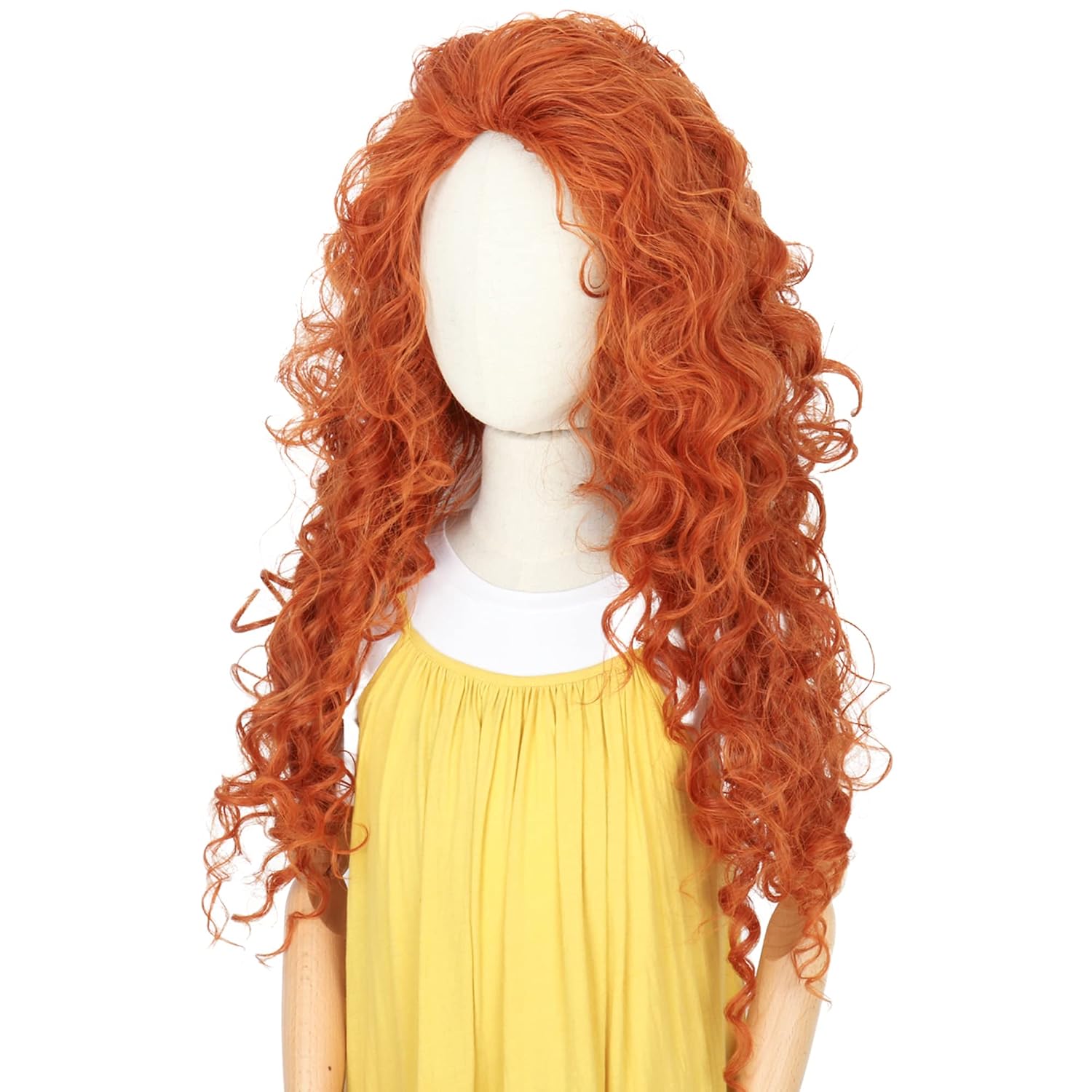 Peluca Larga Rizada Naranja pa - Anime Cosplay Orange Hair reseña y precio