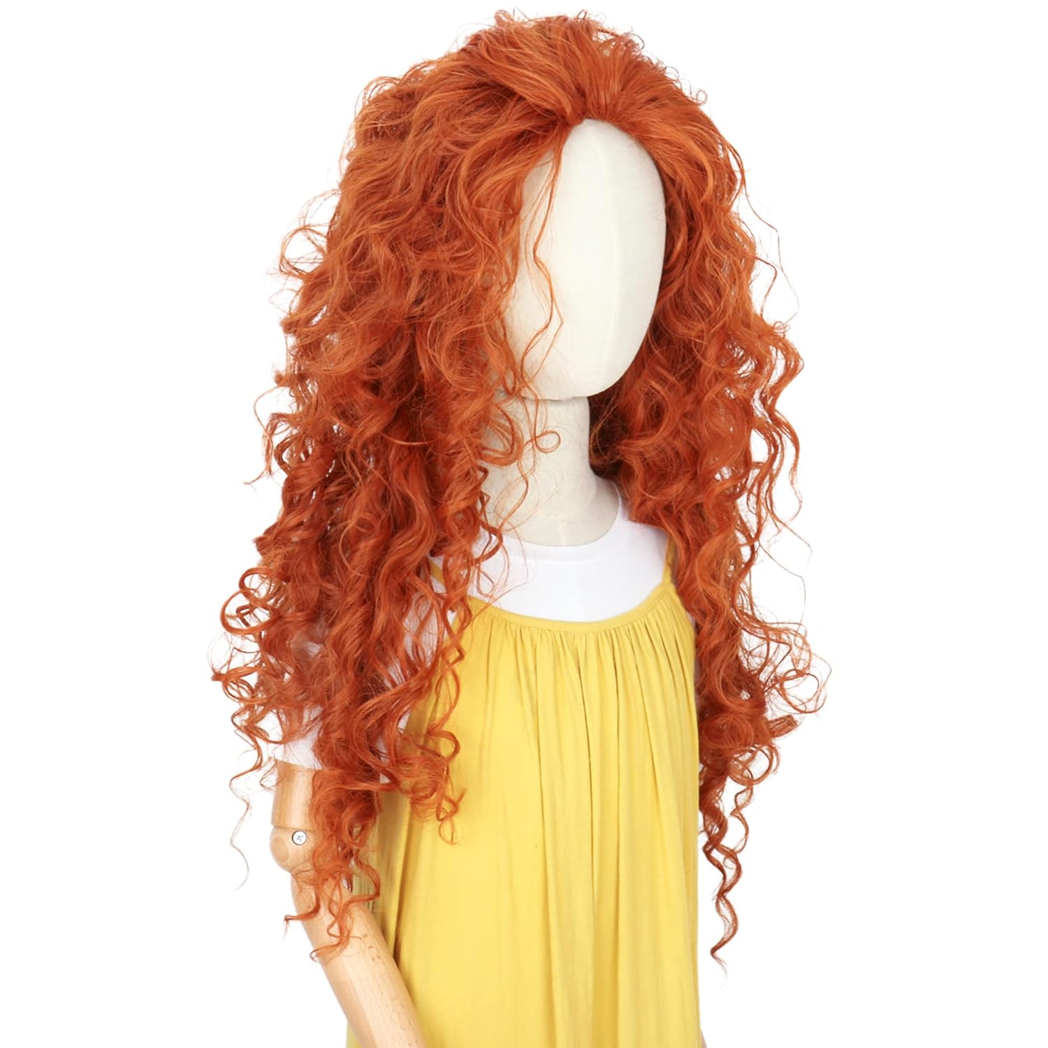 Peluca Larga Rizada Naranja pa - Anime Cosplay Orange Hair reseña y precio