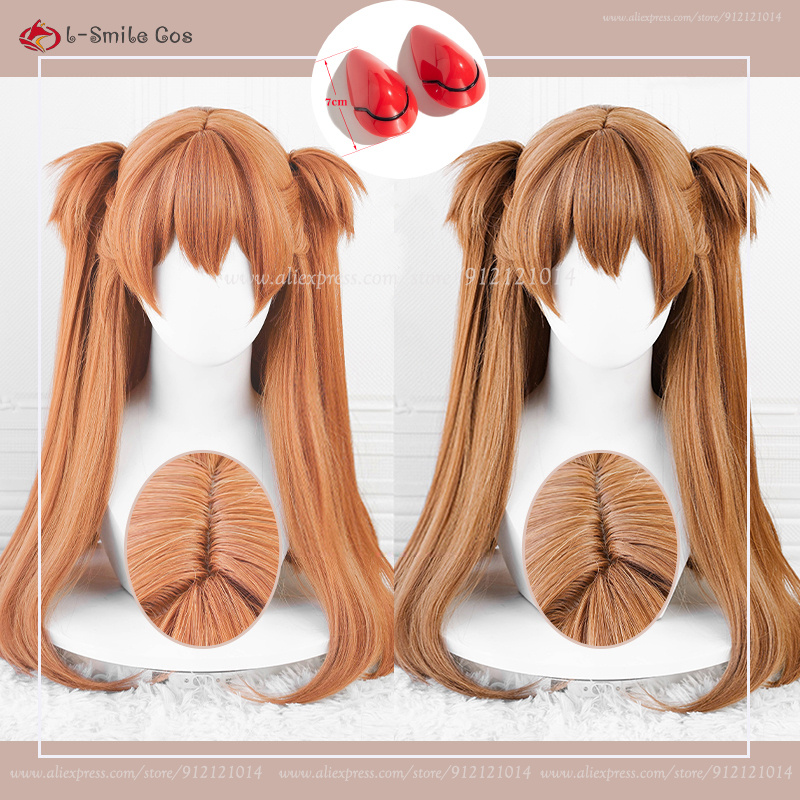 Peluca de Cosplay de Anime EVA - Anime Cosplay Orange Hair reseña y precio
