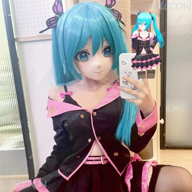 Kigurumi-mascarilla facial fem - Anime Cosplay Diy reseña y precio