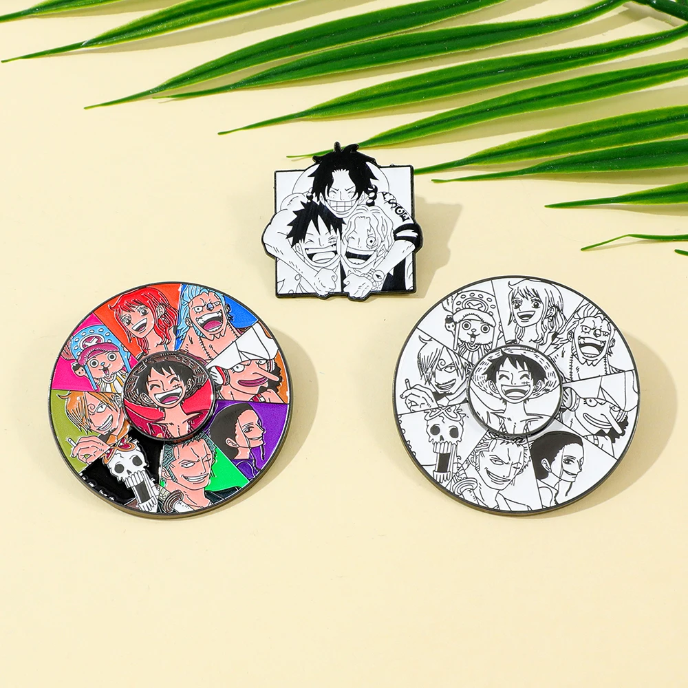 3 Broches de Anime One Piece,  - Anime Cosplay Luffy reseña y precio
